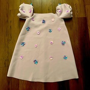 ASOS purple flower detail on/off shoulders maternity dress size 6